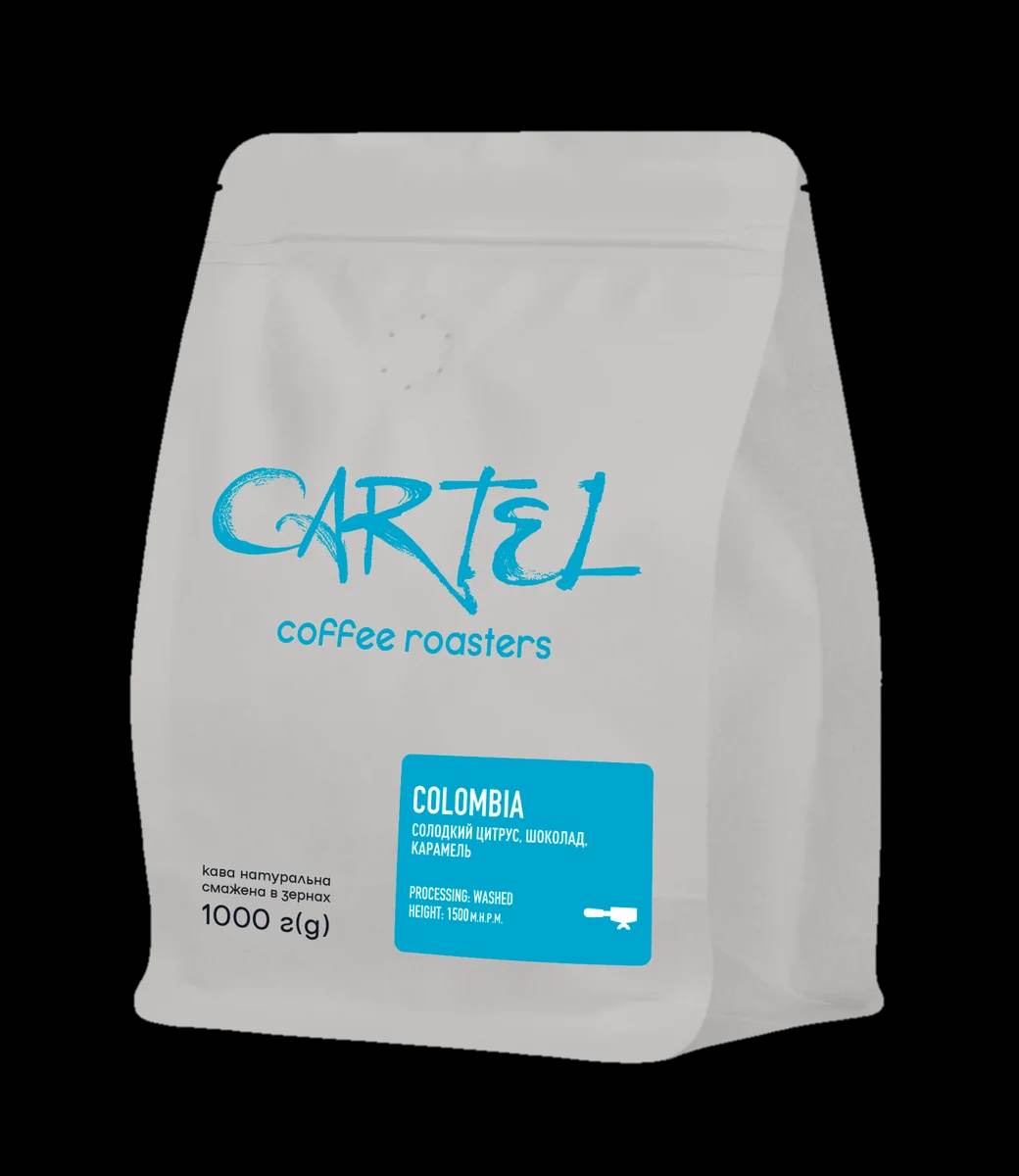 КАВА СМАЖЕНА CARTEL COLOMBIA ESPRESSO 1КГ