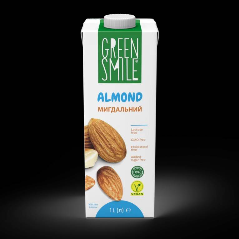 Напій рисово-мигдалевий Бариста з  кальцієм, ТМ "Green smile", 1л